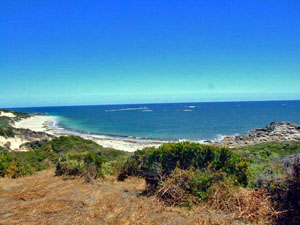 BH04, -34.062590, 115.000370 Looking towards The Fishing Place from Connelly Cave carpark.