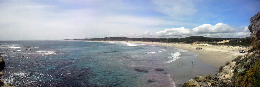 Looking west from West Cliff Point