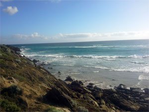 Looking south of the headland