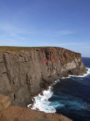 Look hard and see the rock climbers